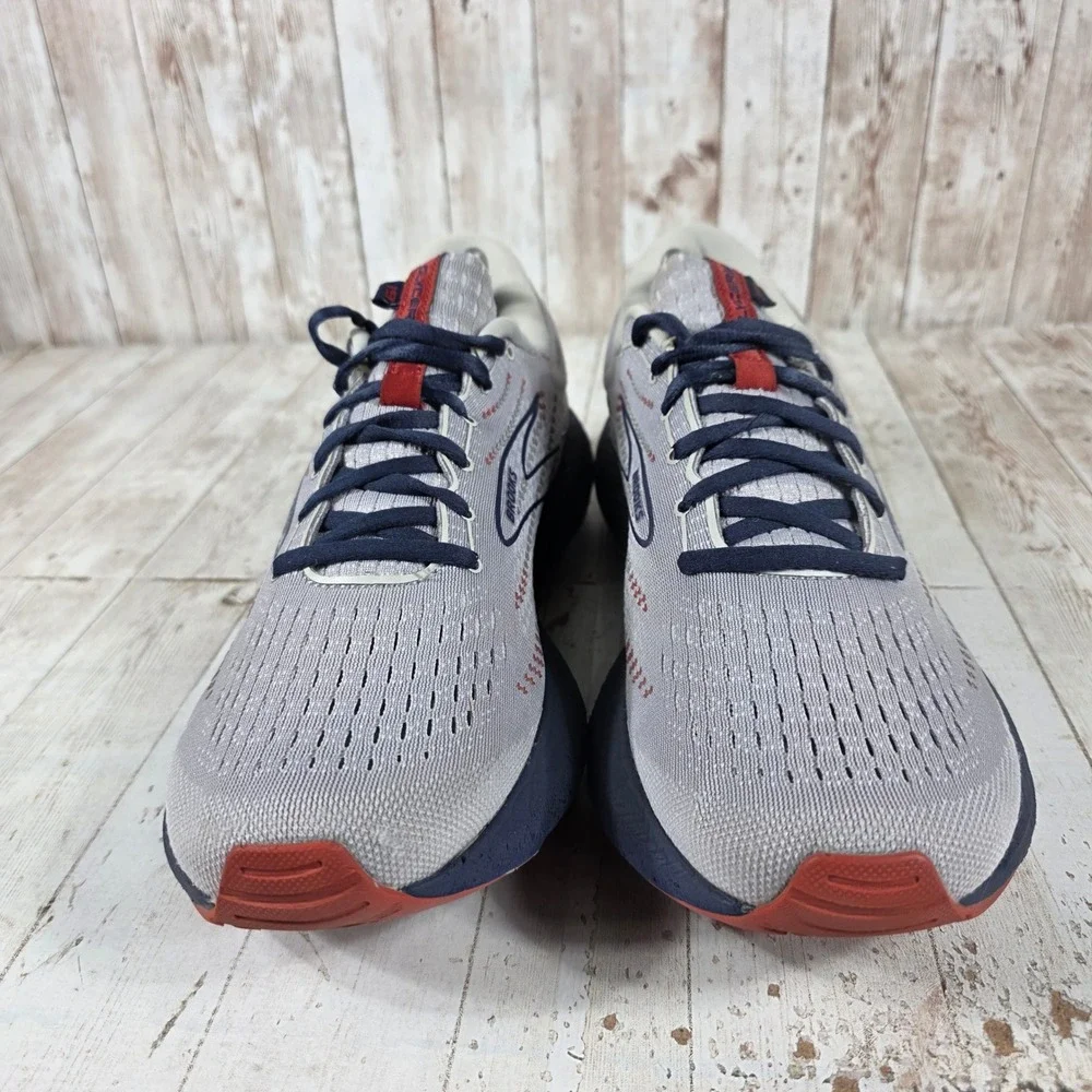 Brooks Glycerin 19 Mens Running Shoes Grey Navy Red 1103561D002 Size 11.5 D